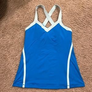 Blue lululemon tank
